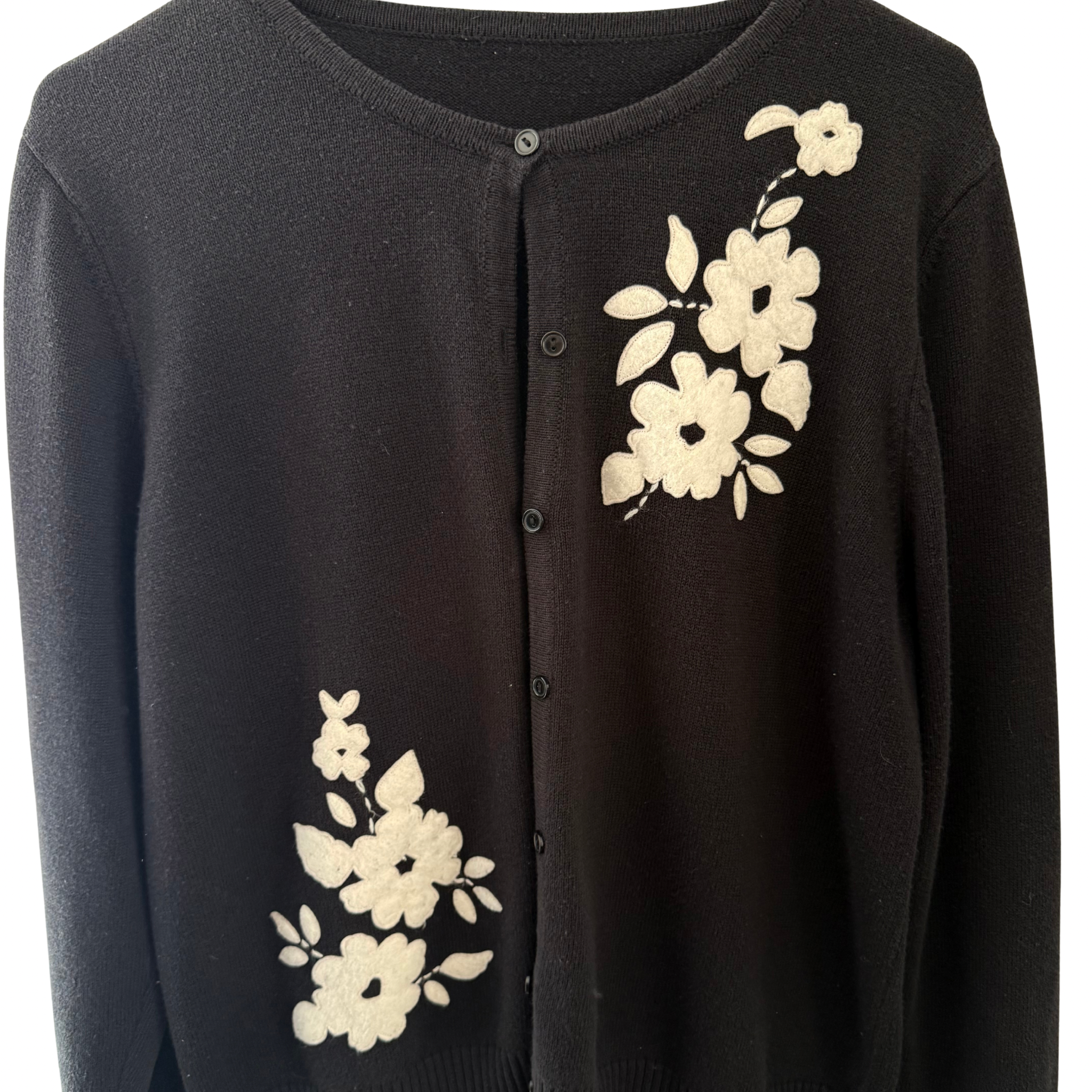 Women's vintage floral cardigan