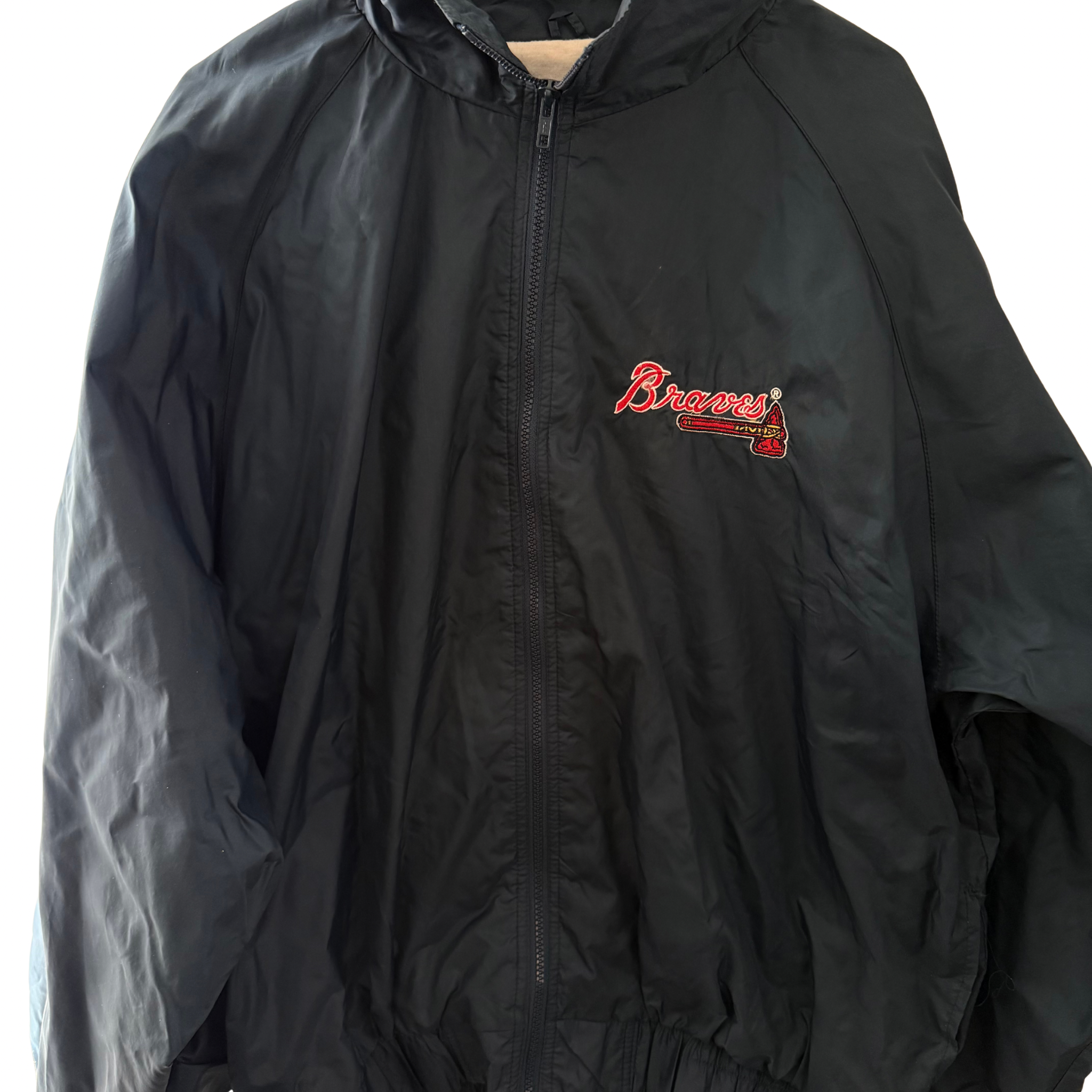 Vintage 90's Braves zip-up Windbreaker