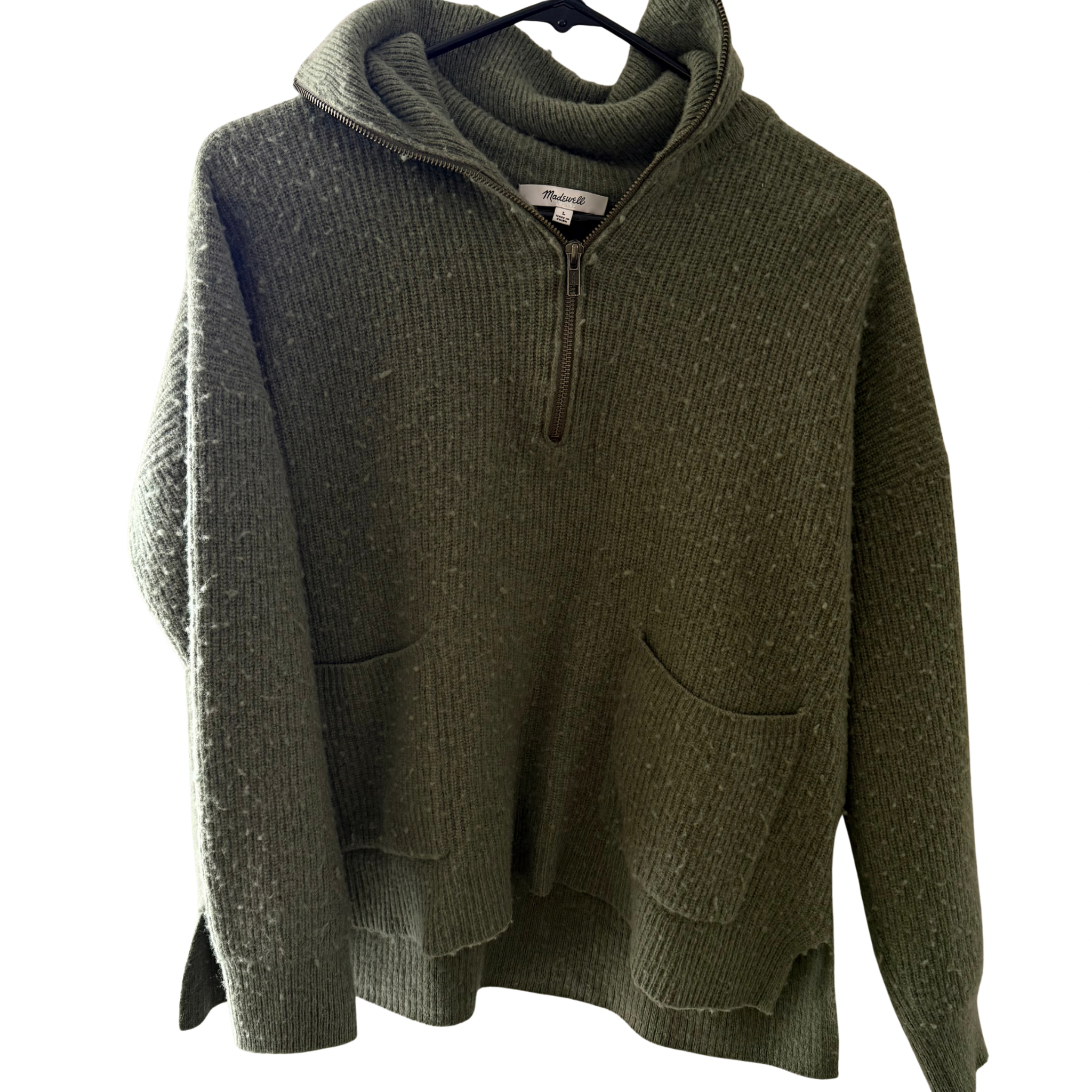 Size large Quarter Zip sweater